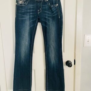 Miss Me Dark Blue Boot Cut Jeans